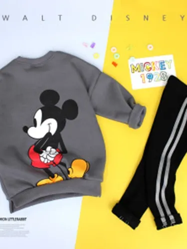 King Mickey Fleeced Leggings Set