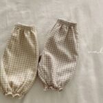 Peach Check Pants (Kids)