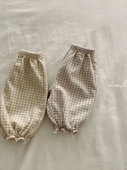 Peach Check Pants (Kids)