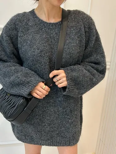 Round Knit Sweater