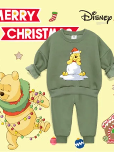 Pooh Christmas Fleeced Set