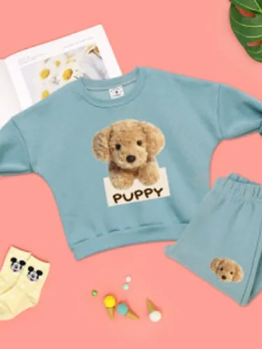 Puppy Fleeced Set