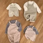 Pincoat Kids Suspender Pants