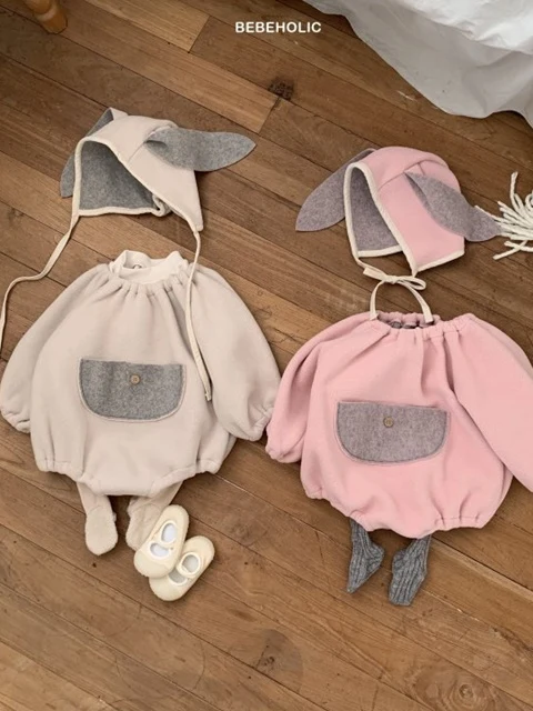 Rabbit Bodysuit with Bonnet