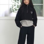 Half Zip-up Set