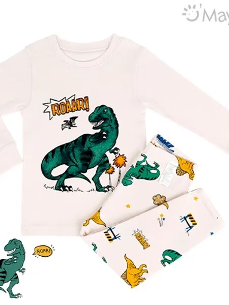 Green Dino King Pajamas