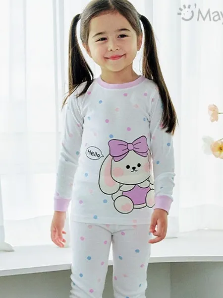 Mini Dot Rabbit Pajamas