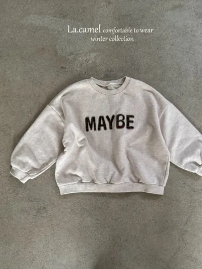 Maybe Patch Work Fleece Sweatshirts