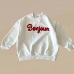 Bonjour Embroidery Sweatshirt