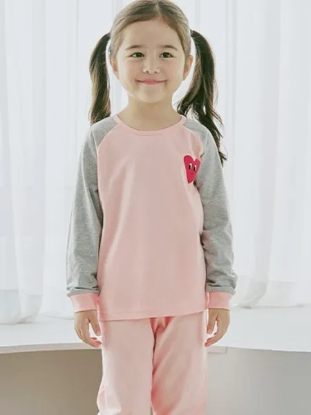 Melange Heart Pajamas