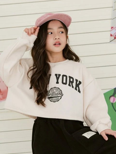 New York Brushed Crop Sweatshirt