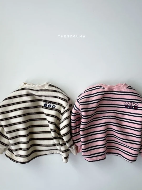 Monica Embroidery Stripe Tee