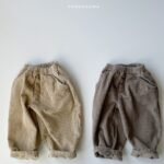 Corduroy Fleeced Baggy Pants