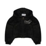 Girls Mink Hooded Zip-up