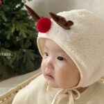 Bebe Christmas Rudolph Bonnet