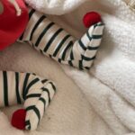 Bebe Merry Mink Stripe Foot Leggings