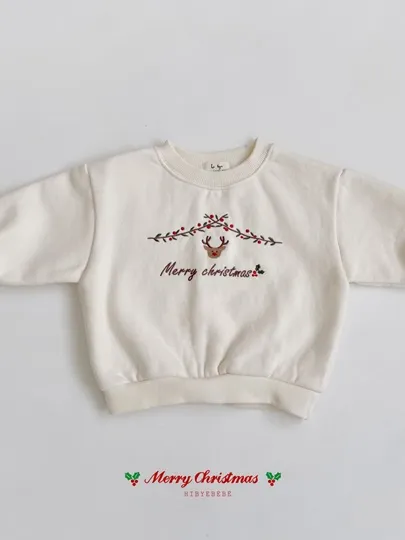 Rudolph Embroidery Sweatshirts