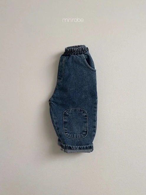 Patch Denim Pants