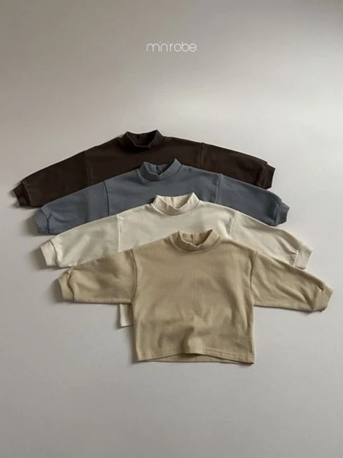 Soft Loose Fit Turtleneck Tee