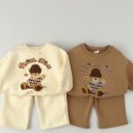 Beanie Bear Fleece Top Bottom Set