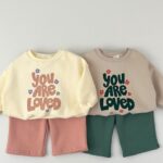 Love Fleece Top Bottom Set