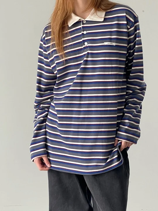 Honey Stripe Collar Tee