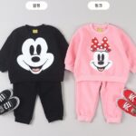 M Face Fleece Top Bottom Set