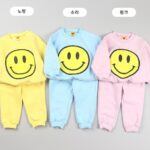 Smile Fleece Top Bottom Set