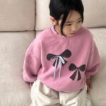 Double Ribbon Frill Sweatshirts