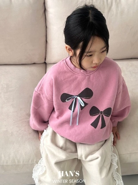 Double Ribbon Frill Sweatshirts