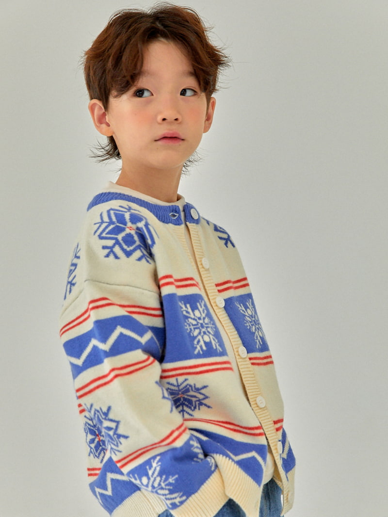 A-Market - Korean Children Fashion - #Kfashion4kids - Snow Flower Knit Cardigan - 10