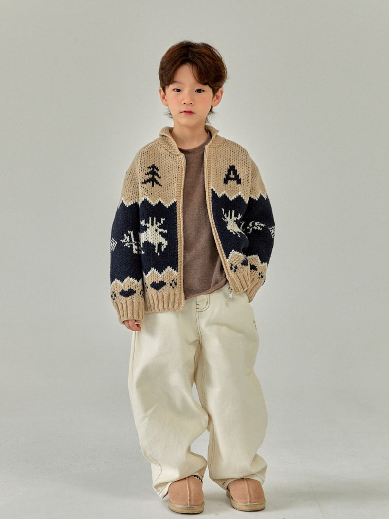 A-Market - Korean Children Fashion - #Kfashion4kids - A Bear Knit Cardigan - 8