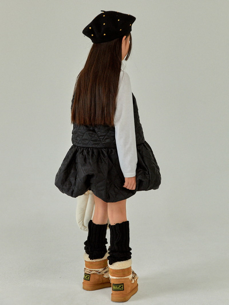 A-Market - Korean Children Fashion - #Kfashion4kids - Embosing Sleeveless One-piece - 6