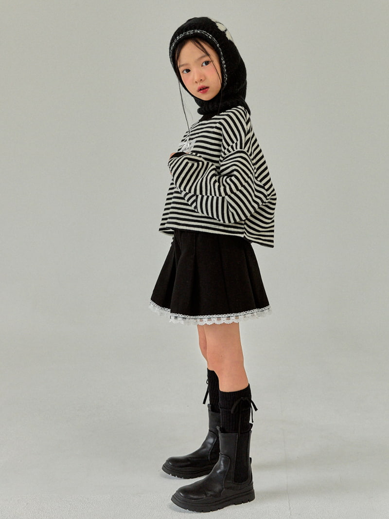 A-Market - Korean Children Fashion - #Kfashion4kids - Macaron Stripe Sweatshirts - 6