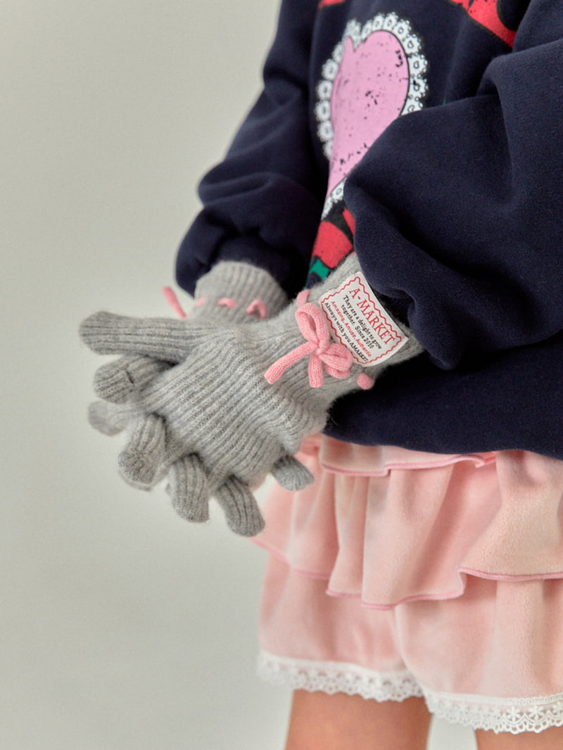 A-Market - Korean Children Fashion - #Kfashion4kids - Ribbon Gloves - 7