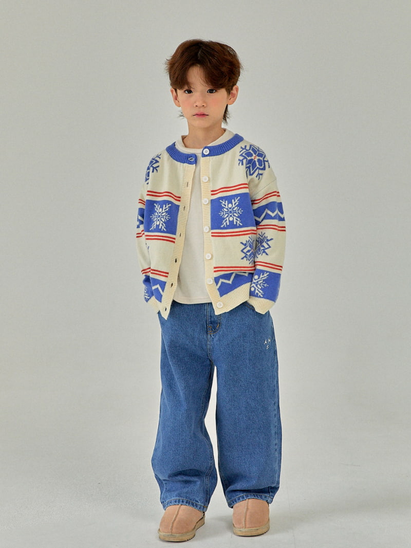 A-Market - Korean Children Fashion - #childofig - Snow Flower Knit Cardigan - 2