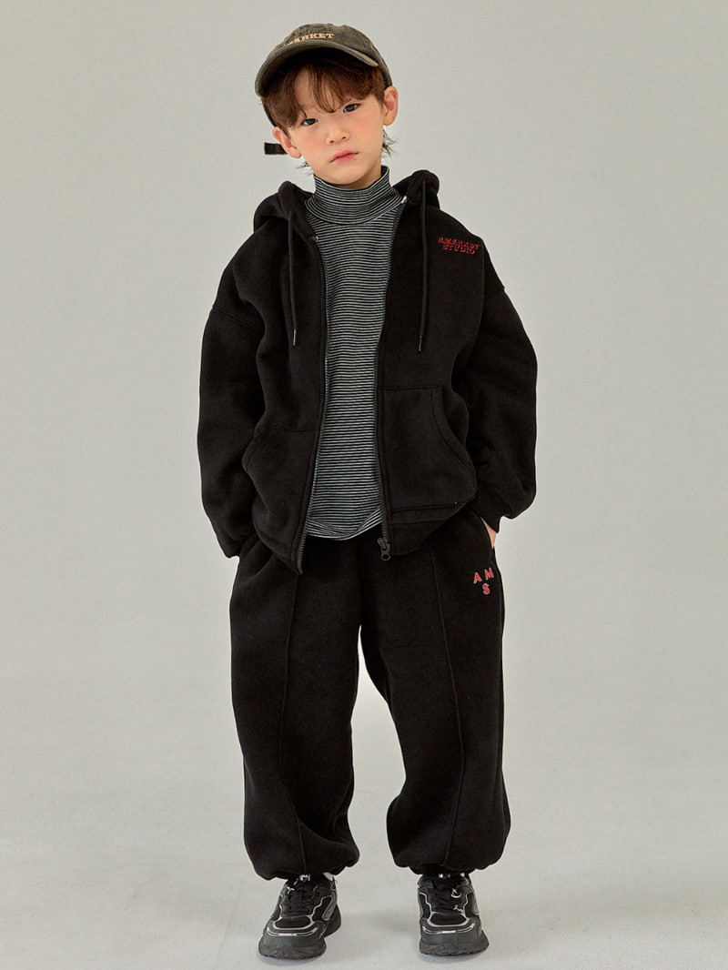 A-Market - Korean Children Fashion - #childrensboutique - Fleece Classic Training Pants with Mom - 7