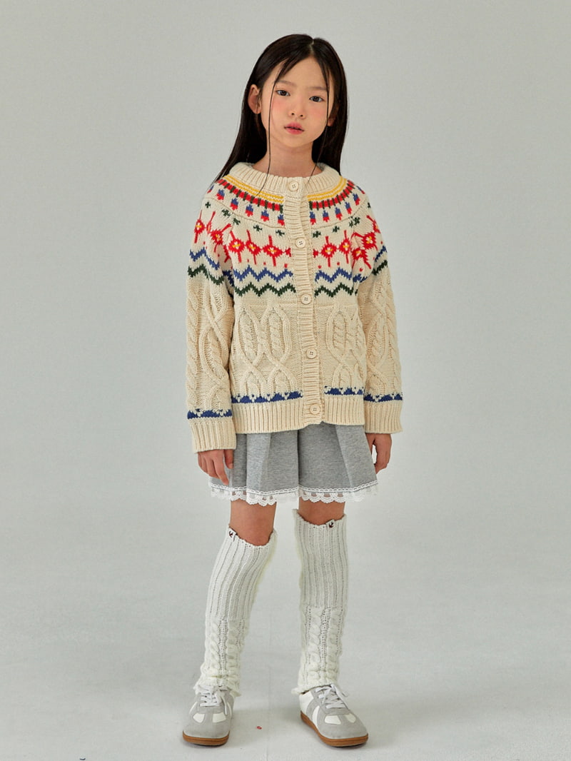 A-Market - Korean Children Fashion - #childrensboutique - Zigzag Knit Cardigan - 12