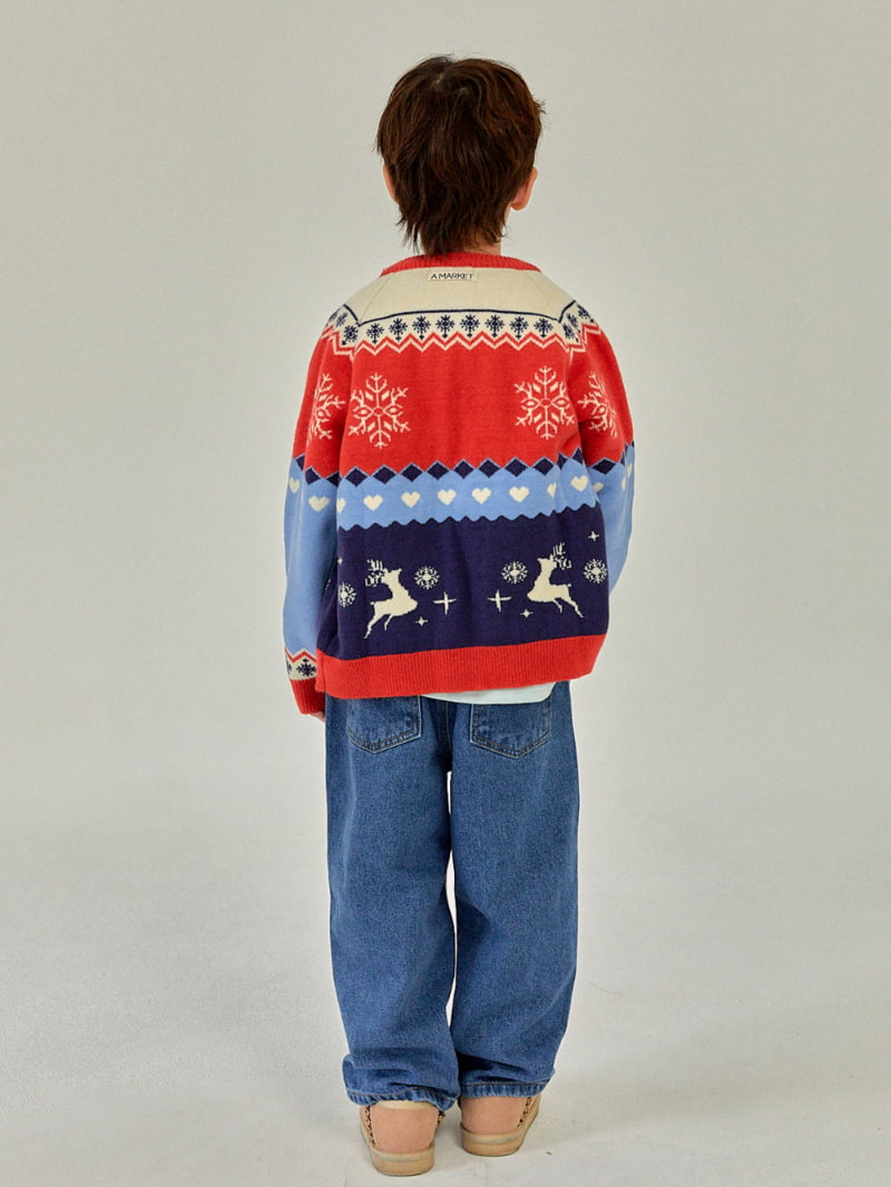 A-Market - Korean Children Fashion - #childofig - Deer Knit Cardigan - 4