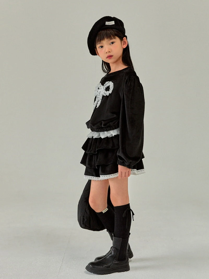 A-Market - Korean Children Fashion - #childrensboutique - Mink Ribbon Tee - 10