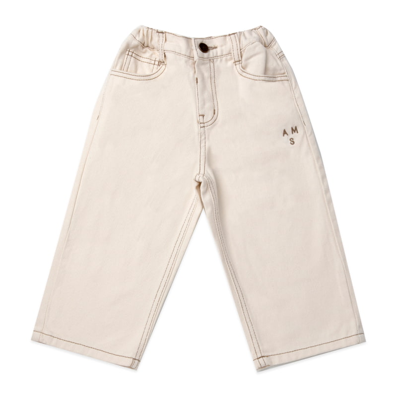 A-Market - Korean Children Fashion - #designkidswear - Stitch Cotton Pants