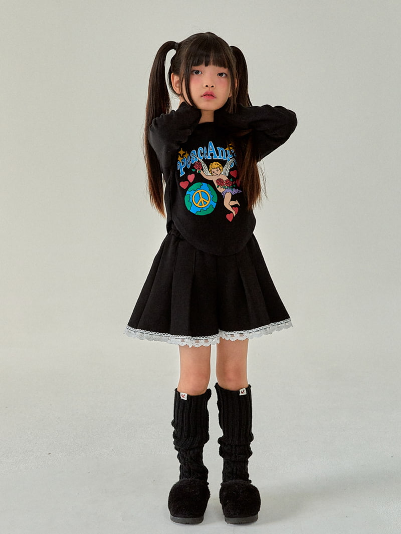 A-Market - Korean Children Fashion - #childrensboutique - Lace Pleats Skirt - 4