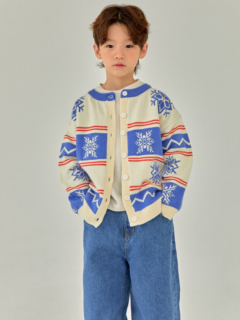 A-Market - Korean Children Fashion - #discoveringself - Snow Flower Knit Cardigan - 5