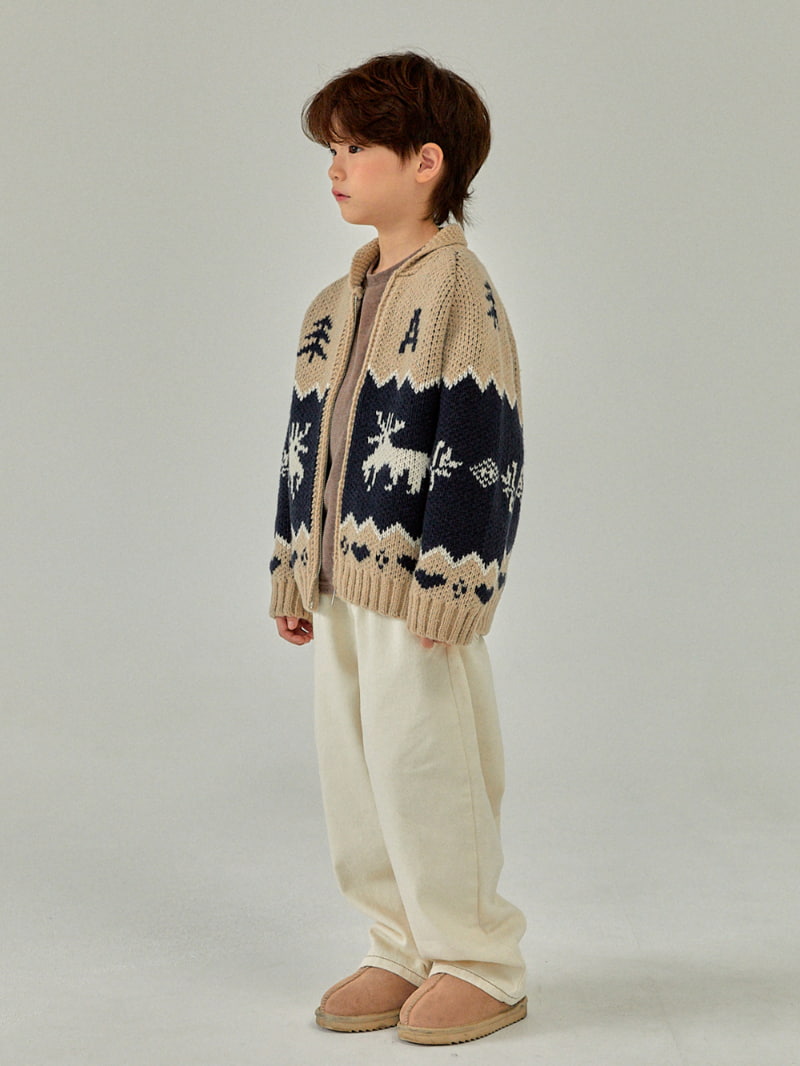 A-Market - Korean Children Fashion - #discoveringself - A Bear Knit Cardigan - 3