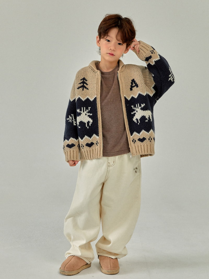 A-Market - Korean Children Fashion - #discoveringself - Stitch Cotton Pants - 2