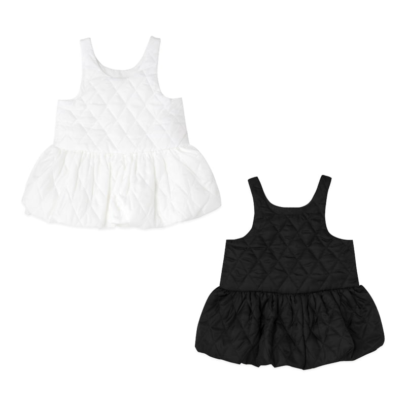 A-Market - Korean Children Fashion - #discoveringself - Embosing Sleeveless One-piece