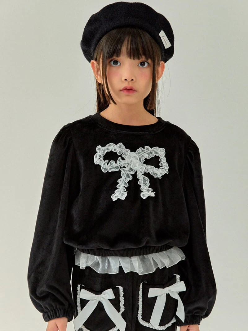 A-Market - Korean Children Fashion - #discoveringself - Mink Ribbon Tee - 12