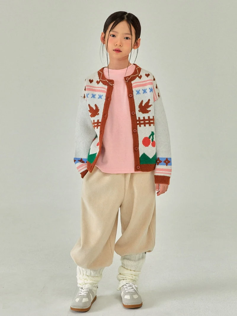 A-Market - Korean Children Fashion - #discoveringself - Cherry Knit Cardigan - 7