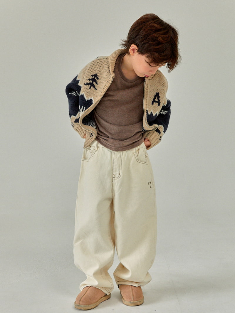 A-Market - Korean Children Fashion - #fashionkids - Stitch Cotton Pants - 3