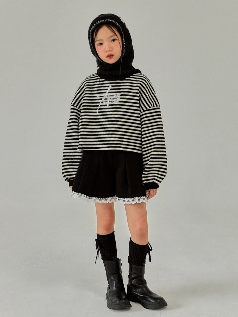 A-Market - Korean Children Fashion - #fashionkids - Macaron Stripe Sweatshirts - 2